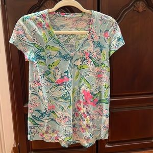 XXS knit v neck tee Lily Pulitzer